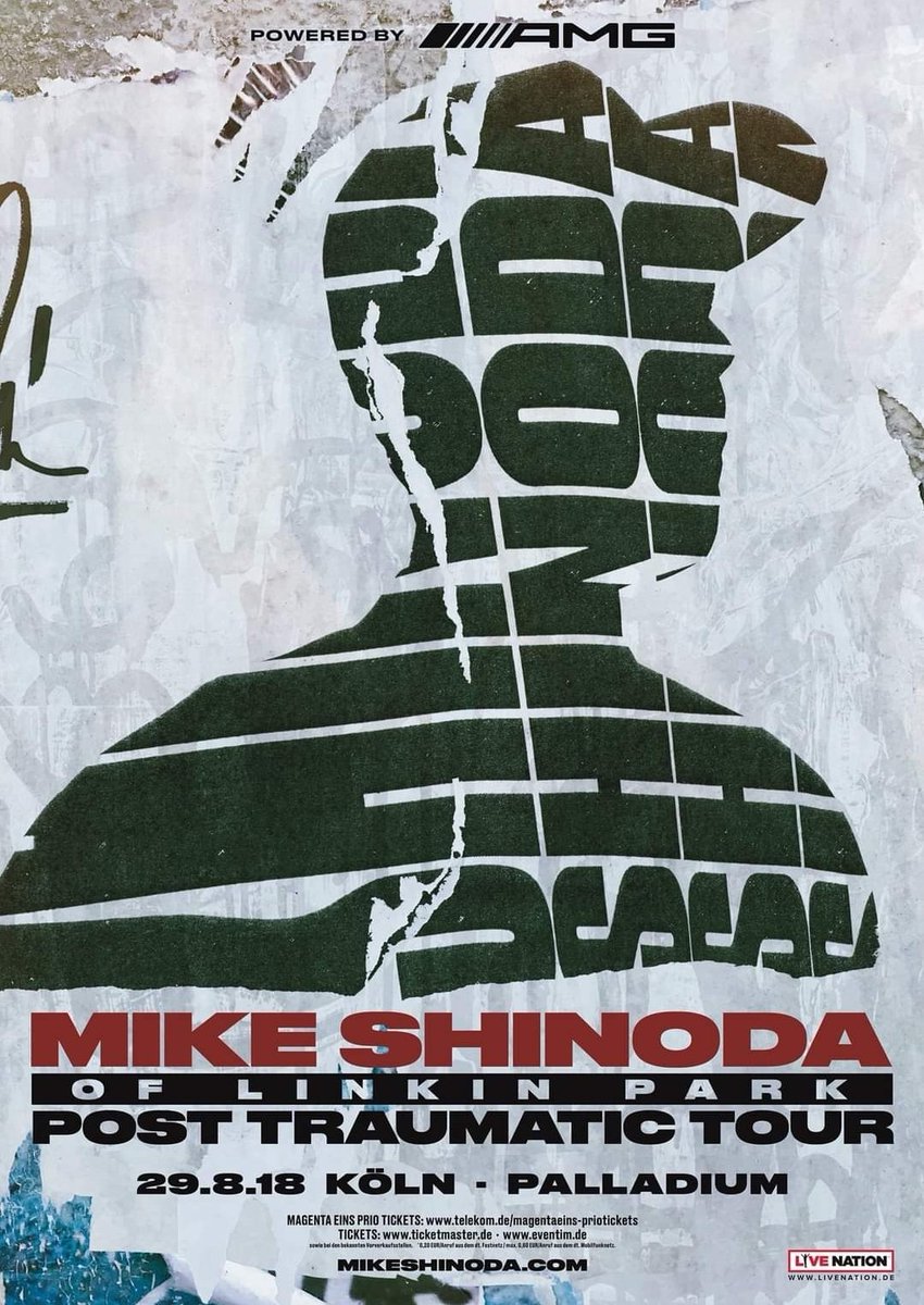 LinkinTomek's tweet photo. Today 6 years ago #MikeShinoda confirmed to play in Cologne
#PostTraumaticTour https://t.co/gVS5iW2xnK