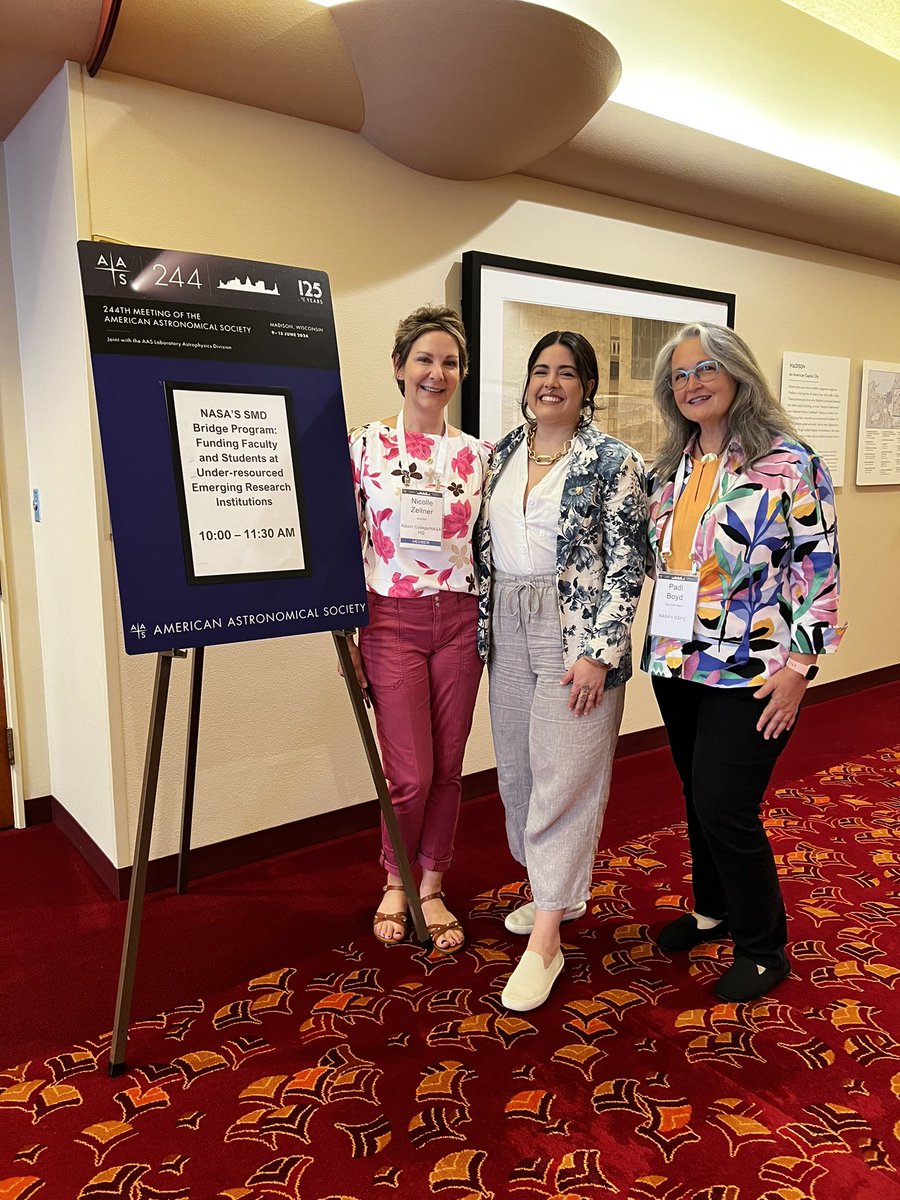 Come check out the <a href="/NASA/">NASA</a> Bridge Program special session in Ballroom C happening now until 11:30 am! #AAS244