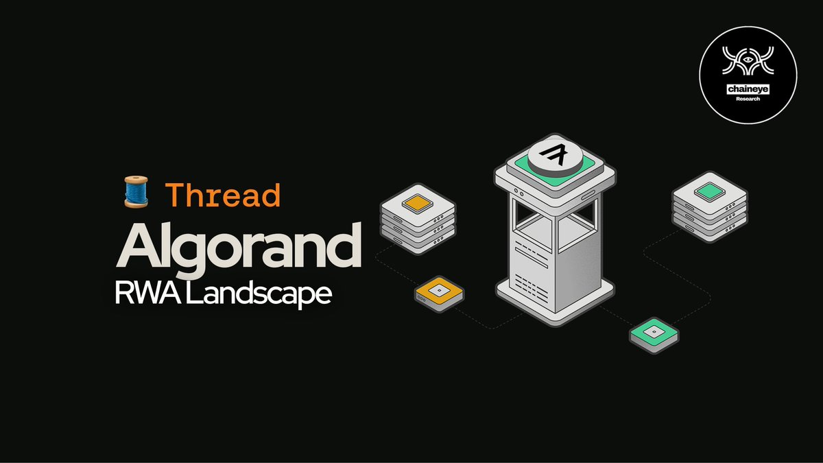 RWAs tokenization has emerged as one of the best-performing narratives of this cycle, peaking to its ATH.

One ecosystem in particular is focusing heavily on offering several types of tokenized assets: <a href="/Algorand/">Algorand</a>.

Let's delve into its articulated RWAs landscape 🏞️