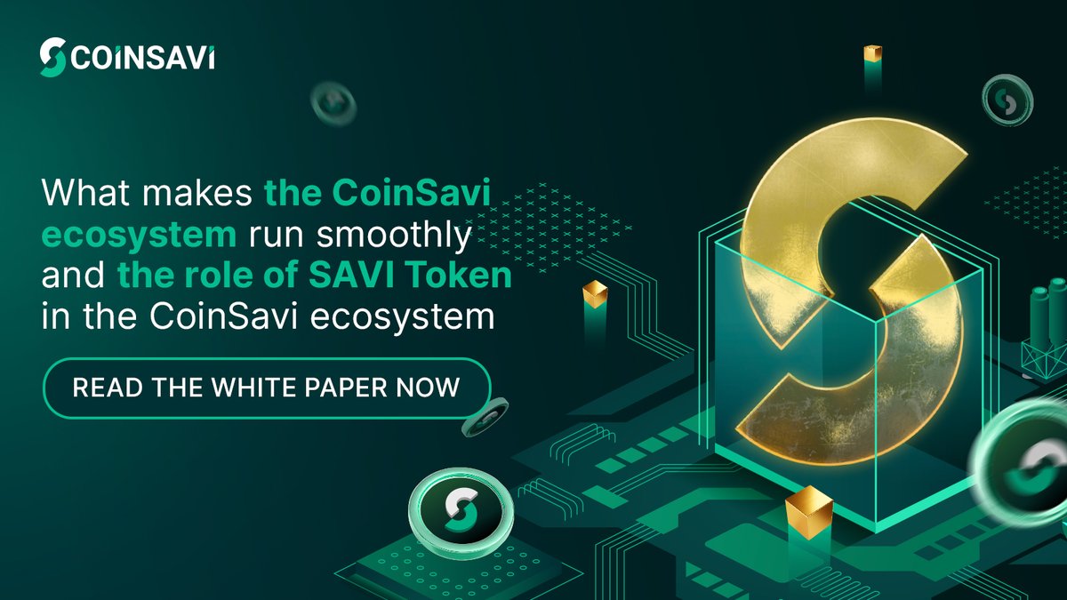 ⚡️ ROLE OF #SAVI IN @COINSAVI SYSTEM 

☀️ SAVI Token stands as more than just a typical digital coin; it symbolizes a commitment to excellence and innovation, serving as a cornerstone in CoinSavi's mission to establish an exchange renowned for its diverse range of products and