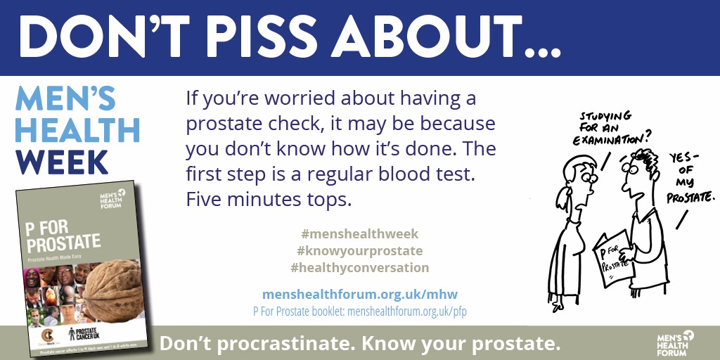 MensHealthForum's tweet photo. #menshealthweek #shareyourstory #knowyourprostate https://t.co/T3sugf4zZw https://t.co/qfwEwtQ60b