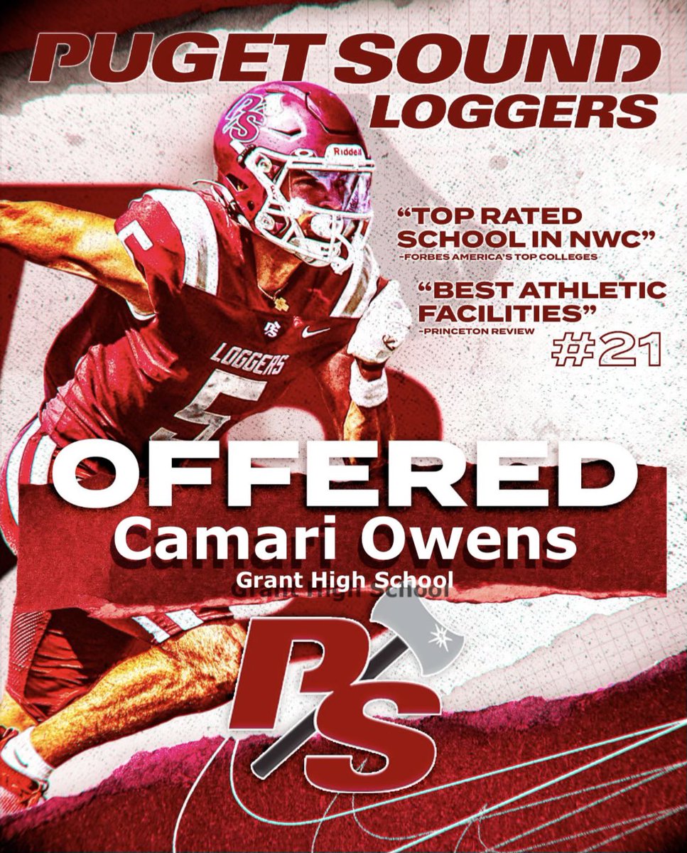 Camari Owens (@lxl_mari07) on Twitter photo After a great conversation with <a href="/Coach_LawsJR/">Anthony Laws Jr</a> I am Blessed to receive my first offer from university of Puget Sound.
<a href="/grant_fb/">Grant High School Football</a> After a great conversation with <a href="/Coach_LawsJR/">Anthony Laws Jr</a> I am Blessed to receive my first offer from university of Puget Sound.
<a href="/grant_fb/">Grant High School Football</a>
