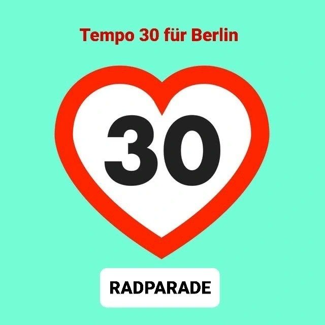 30 Stunden für #Tempo30. So lautet das Motto für die tolle Aktion bei Radparade Berlin. Ich eröffne als Patin die erste Fahrradrunde. Sei dabei und radel mit <a href="/radparadeberlin/">Radparade Berlin</a>
Wo und Wann?
Samstag, 15.6.24
von 12- 15 Uhr (Nordrunde)