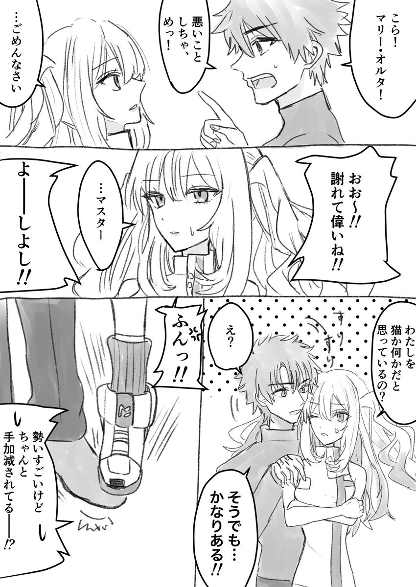 FGO  
不敬マスターとご機嫌斜めなマリーオルタ 