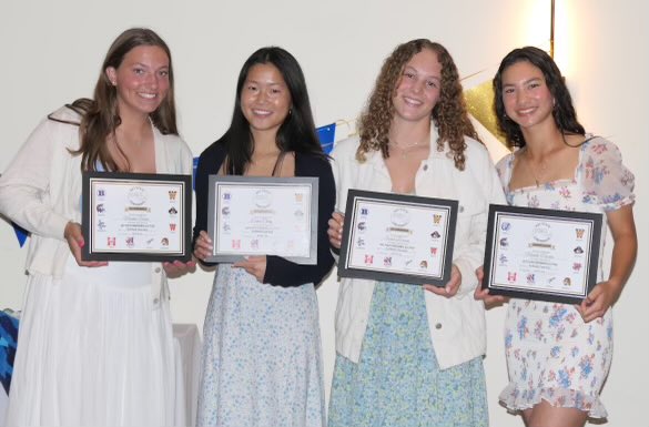 Congratulations to our Bay State Conference All-Stars! 
Maddie Baker 
Emma Ching
Sarah Deroian
Honorable Mention - Maddie Navales

Congratulations to Maddie Baker for also being named the Bay State Conference MVP!