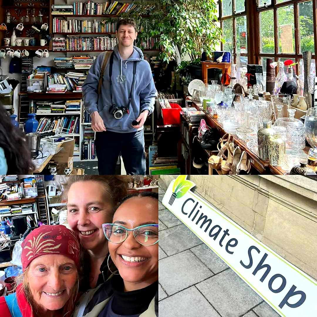 Great to welcome the lovely <a href="/ClimateCymru/">Climate Cymru</a> Peeps to our Lampeter Climate Shop yesterday on their national tour. Keep up the good work! climateshop.org 
 #GreatBigGreenWeek #ClimateCymru 👇👇👇