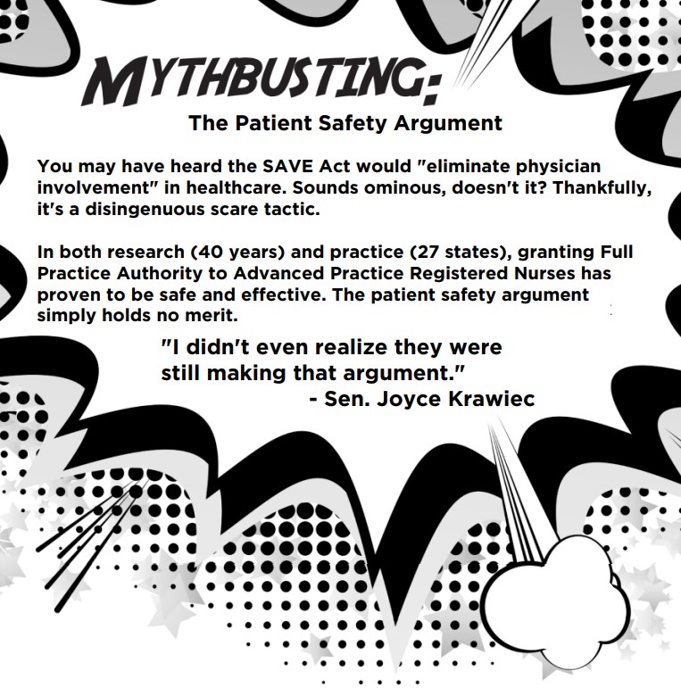 For years, the physicians' lobby has used baseless "patient safety" scare tactics to try and derail the #SAVEact at the #NCGA. 

Their claims have been tested time &amp; again in states that already passed similar bills -- and to put it bluntly, those dire warnings have fallen flat.