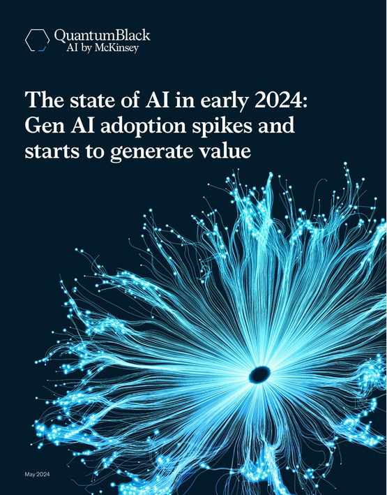 marcusborba's tweet photo. The state of #AI in early 2024: #GenAI adoption spikes and starts to generate value

https://t.co/2SSnNJ5fJi via @quantumblack 

 #ArtificialIntelligence @mvollmer1 @CurieuxExplorer @enilev @Eli_Krumova @CatherineAdenle @FmFrancoise @AkwyZ @avrohomg @Nicochan33 @anijov @gvalan https://t.co/tbJtKAZgiz