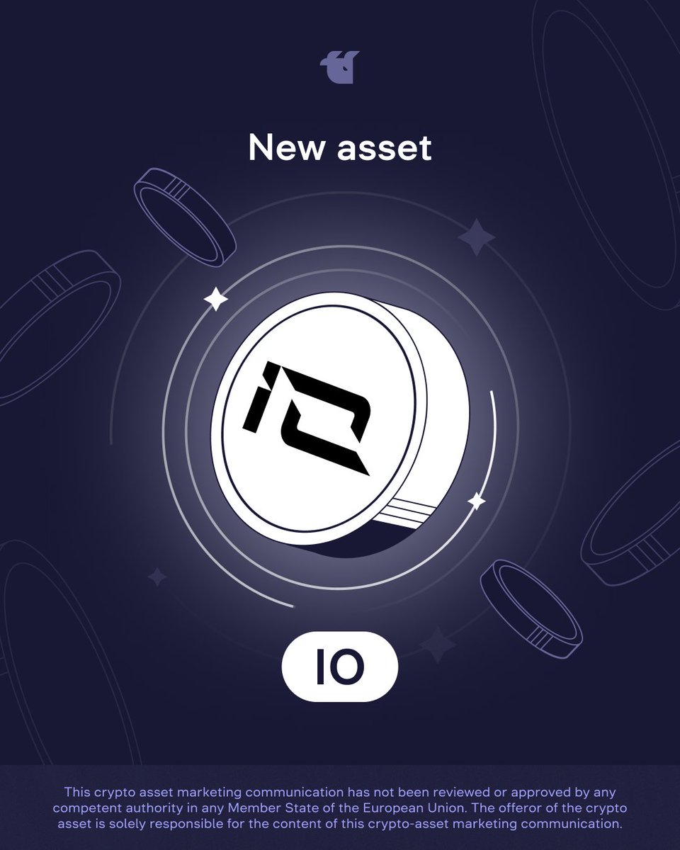 Big News for Crypto Enthusiasts! $IO is the native utility token of  https://t.co/BbyzpAiyJO used as payment currency, a governance token, and  for staking at @ionet. Learn more about this project on their