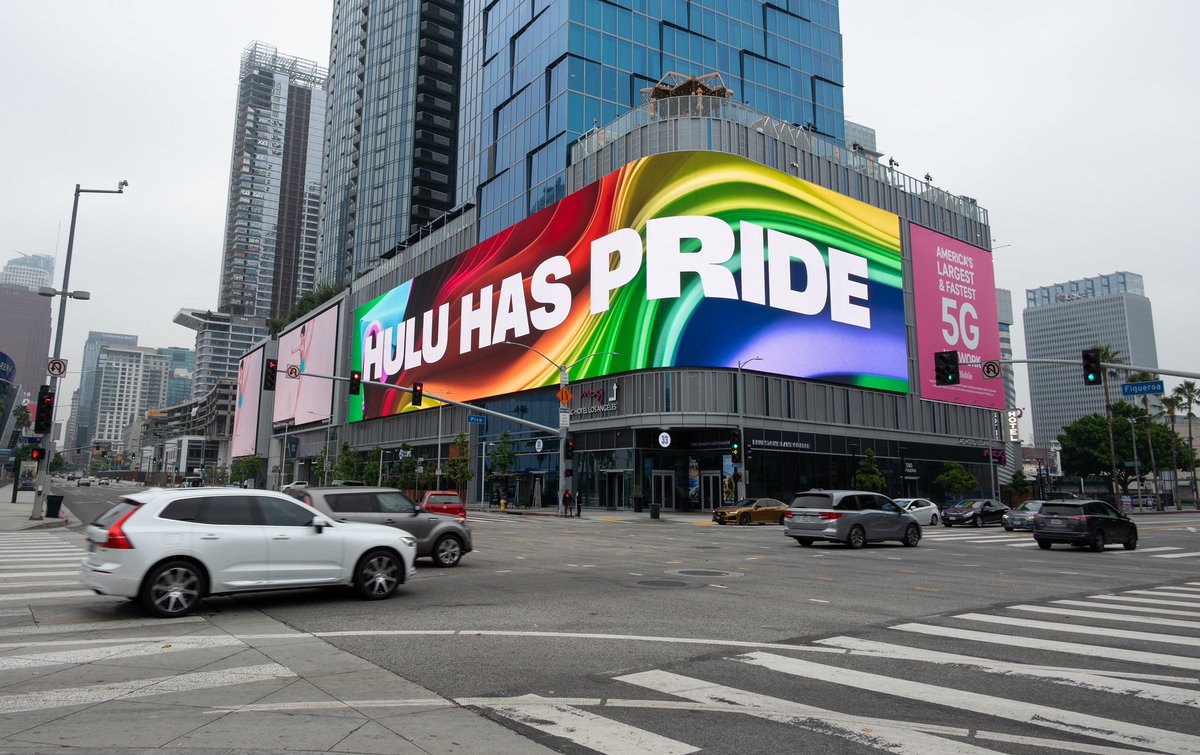 It’s #PrideMonth and <a href="/hulu/">Hulu</a> is celebrating diversity and inclusion by featuring its LGBTIQA+ programming on our Moxy digital spectacular. 

#ooh #outofhome #dooh #TheMoxy #pride #losangeles #DTLA