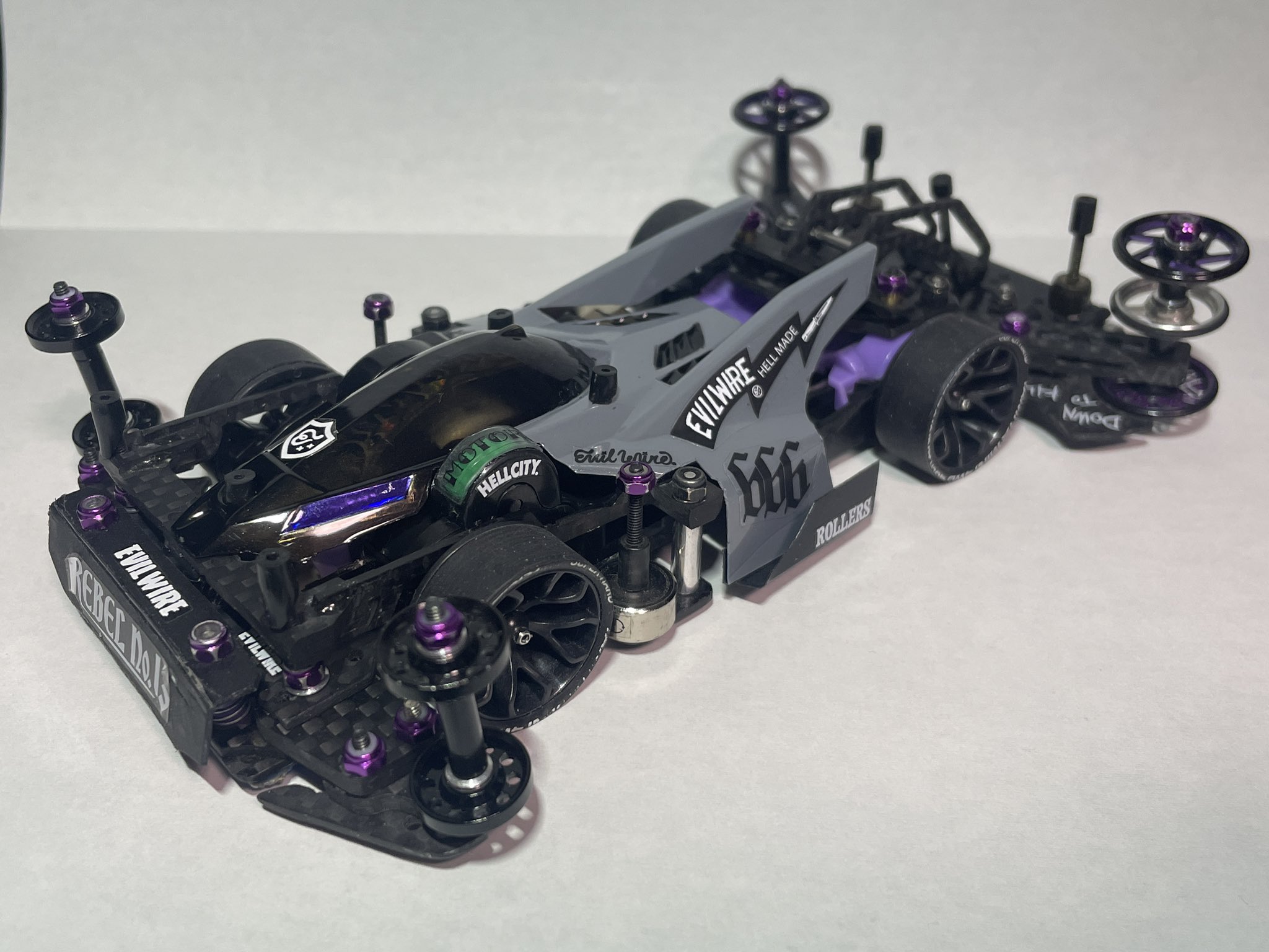 レア! evilwire イービルワイヤー ピットマット 両面 ミニ四駆