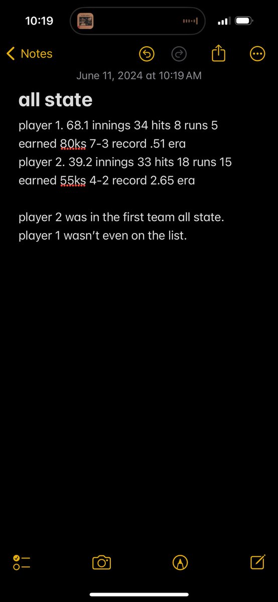 This is not me nor one of my teammates. Just gotta advocate for a guy that I’ve played against since I was in little league🤷‍♂️ <a href="/NoahCook07/">Noah Cook</a> absolutely shoves