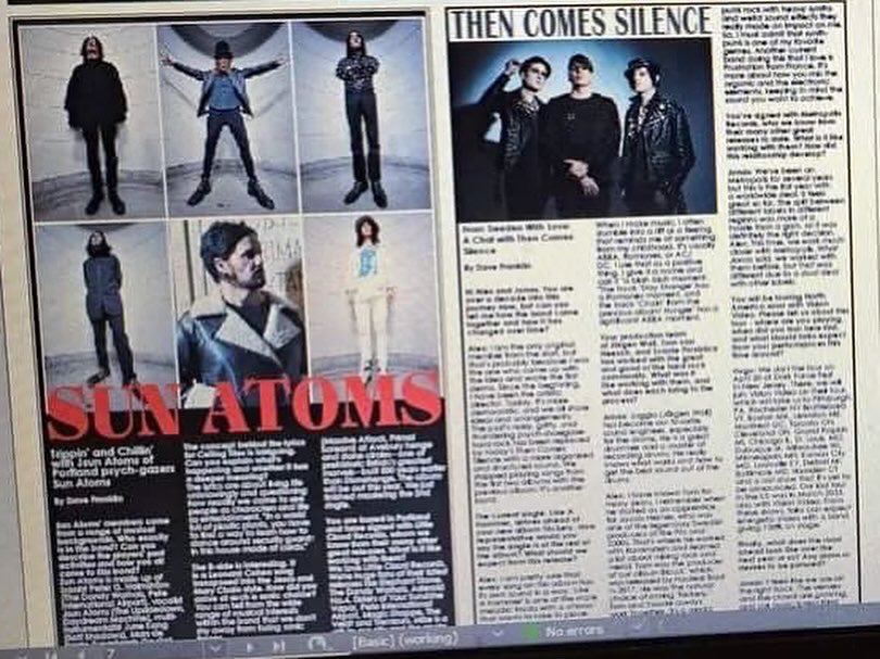 sun_atoms's tweet image. @secondscenemagazine Sun Atoms interview done in the tour van in Los Angeles outside Moroccan Lounge 
#thankspete #littlecloudrecords 
Found in fine record &amp;amp; book stores or order online from @secondscenemagazine