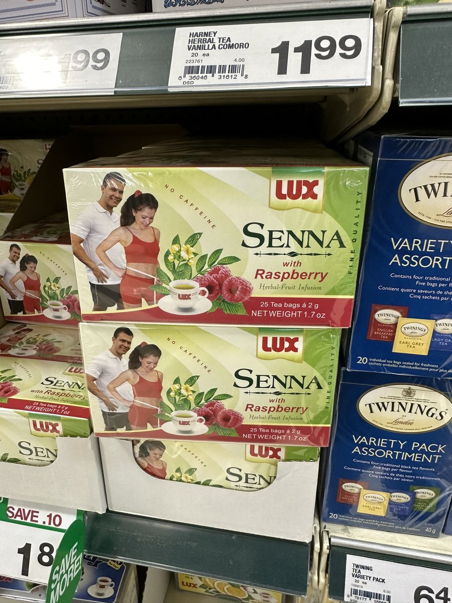 fishnpoutine's tweet photo. I don’t think Senna meant ‘that’, when he said that you always have to go for the gap... I have so many questions about this tea and its packaging. #f1 #senna https://t.co/Z3PbOcg5L4