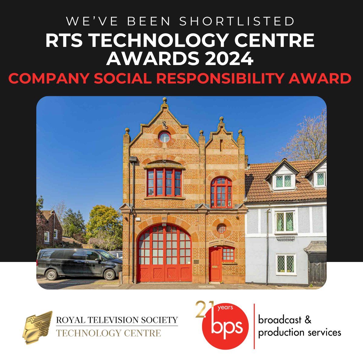We are thrilled to have been shortlisted for a Company Social Responsibility Award at the 2024 #RTSTechnologyCentre Awards. 

We're looking forward to spending a great evening with <a href="/RTSThamesValley/">RTS TECHNOLOGY CENTRE</a> at the July event! bit.ly/3wIZKyL