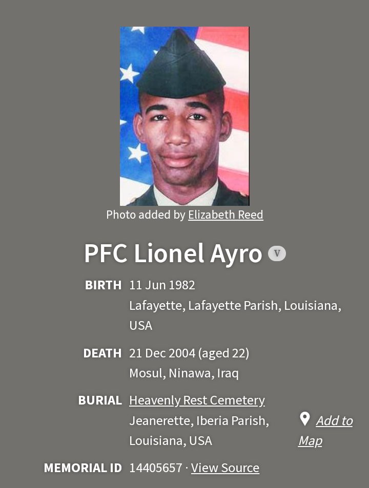 The Sapper Association! (@sapper_assoc) on Twitter photo Today is a somber day for Sapper's of the 73rd EN CO, 1-24 INF REG, 1-25 SBCT as we remember and celebrate the life of Lionel Ayro. Lionel would be 42 today. We'll forever keep his memory alive! We love and miss you Ayro! <a href="/ghorstkj/">Kevin Golinghorst</a> <a href="/vinniemo2900/">Vincent, Vince, VinnieMo</a> <a href="/1SBCT_25ID/">1-25 Stryker Brigade Combat Team</a> <a href="/fortleonardwood/">Fort Leonard Wood</a> Today is a somber day for Sapper's of the 73rd EN CO, 1-24 INF REG, 1-25 SBCT as we remember and celebrate the life of Lionel Ayro. Lionel would be 42 today. We'll forever keep his memory alive! We love and miss you Ayro! <a href="/ghorstkj/">Kevin Golinghorst</a> <a href="/vinniemo2900/">Vincent, Vince, VinnieMo</a> <a href="/1SBCT_25ID/">1-25 Stryker Brigade Combat Team</a> <a href="/fortleonardwood/">Fort Leonard Wood</a>