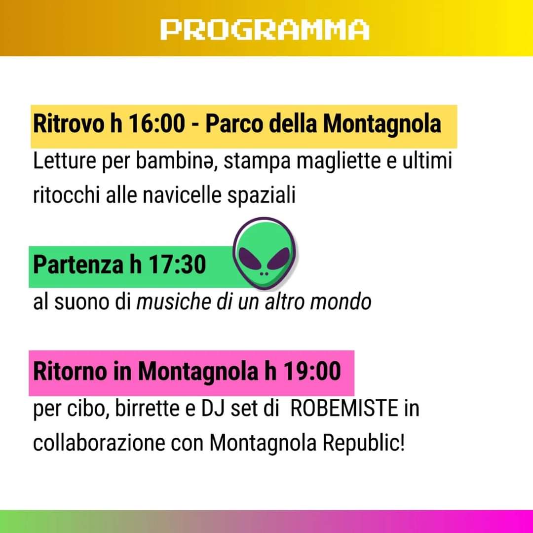 BikePride_Bolo's tweet photo. Torna la pedalata in maschera in un'edizione spaziale! 👾
𝐃𝐨𝐦𝐞𝐧𝐢𝐜𝐚 𝟏𝟔 𝐠𝐢𝐮𝐠𝐧𝐨
𝐡 𝟏𝟔:𝟎𝟎 𝐏𝐚𝐫𝐜𝐨 𝐌𝐨𝐧𝐭𝐚𝐠𝐧𝐨𝐥𝐚 
Birre, attività per bambinə, autoproduzione magliette
𝐏𝐚𝐫𝐭𝐞𝐧𝐳𝐚 𝐡 𝟏𝟕:𝟑𝟎
𝐑𝐢𝐭𝐨𝐫𝐧𝐨 𝐡 𝟏𝟗:𝟎𝟎 𝐌𝐨𝐧𝐭𝐚𝐠𝐧𝐨𝐥𝐚 https://t.co/ObYlXPtH8S