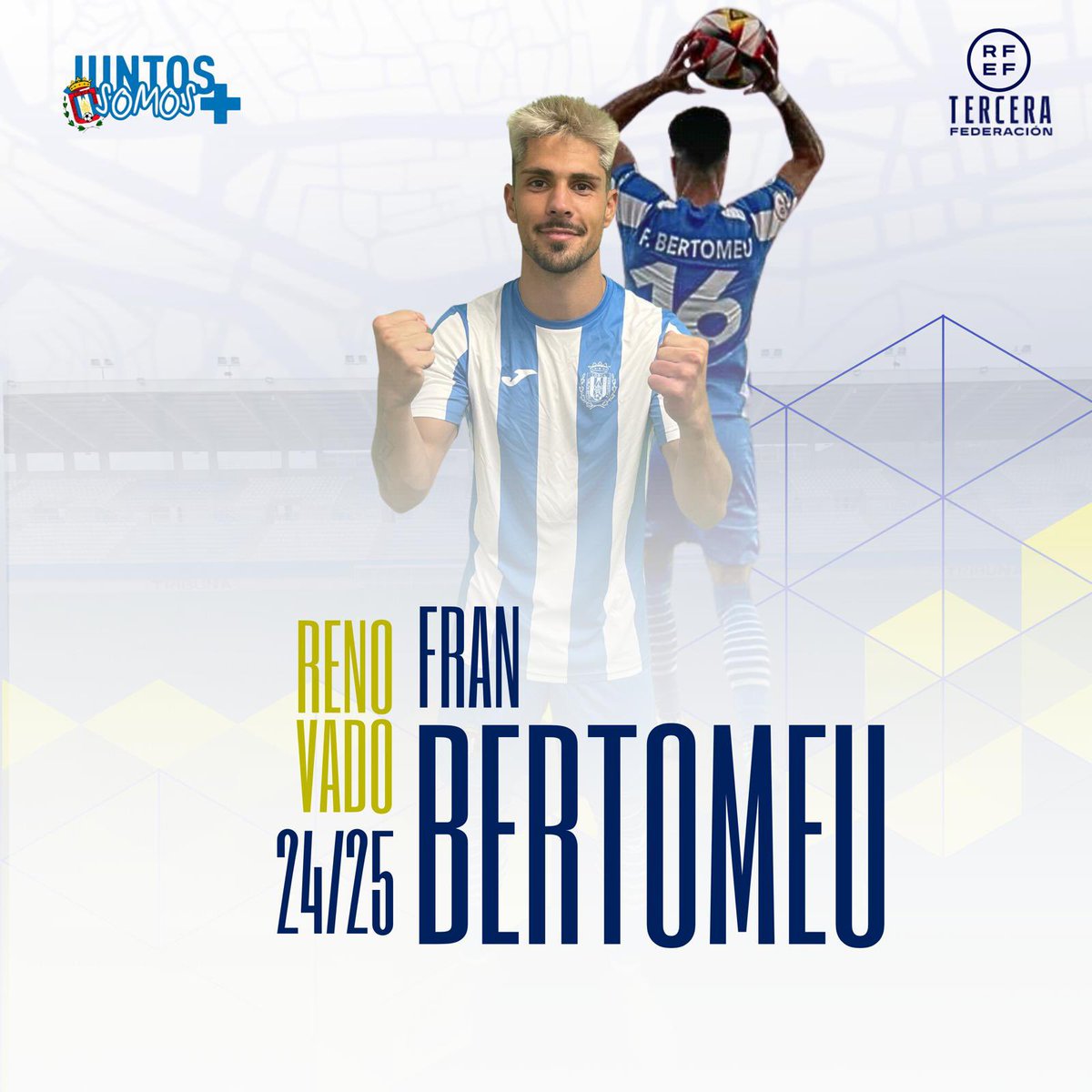 OFICIAL |

✍🏻 Fran Bertomeu seguirá vistiendo la camiseta del Lorca Deportiva.

lorcadeportiva.es/fran-bertomeu-…

#BertomeuRenovado
#JuntosSomosMÁS