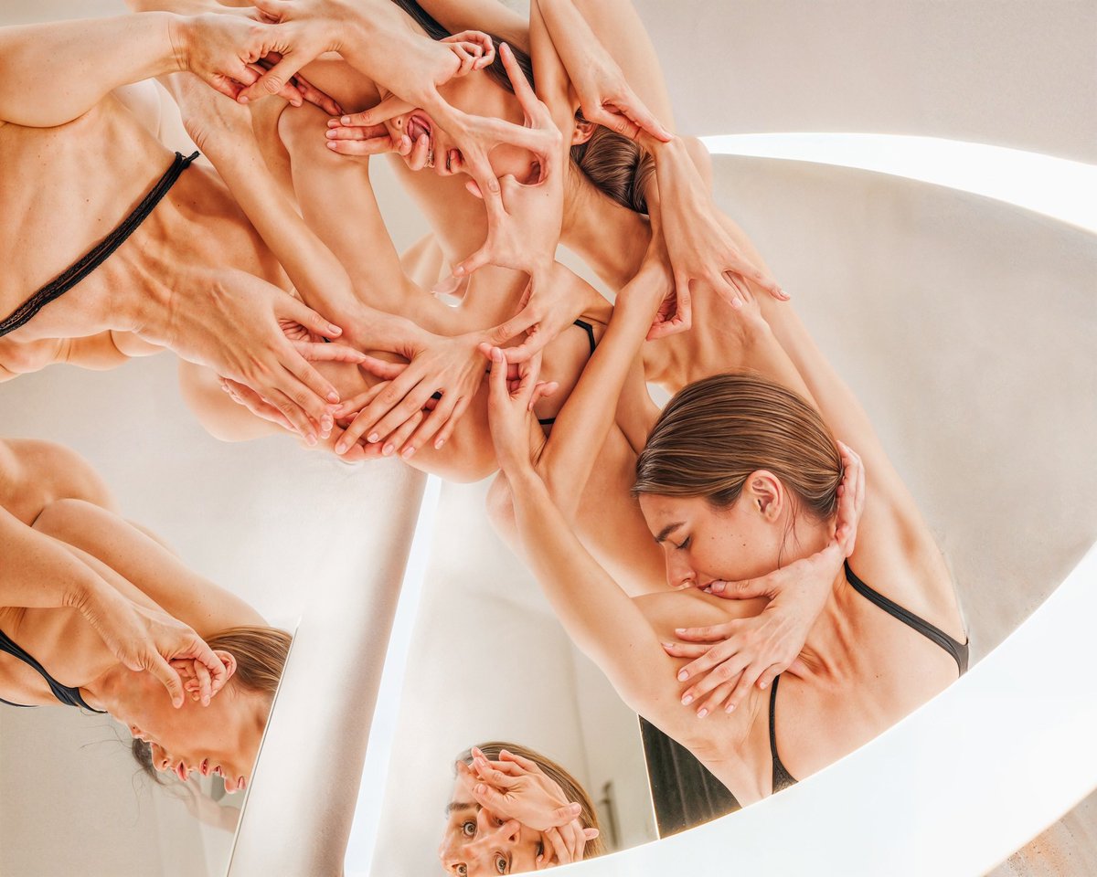 IrinAngles's tweet photo. 🔥”Take Me To Myself” 

Our First Dance AI Photo wz @rainisto is available for sale on @foundation 

The artwork is a top 10 finalist of @arabbankCH Digital Art Prize presented at @NFCsummit 

1/1, 
1.3 $ETH reserve

Which of the Mirror’s reflections is True You?
Link &amp; More👇🏻🧵 https://t.co/ElPT3PpX0B