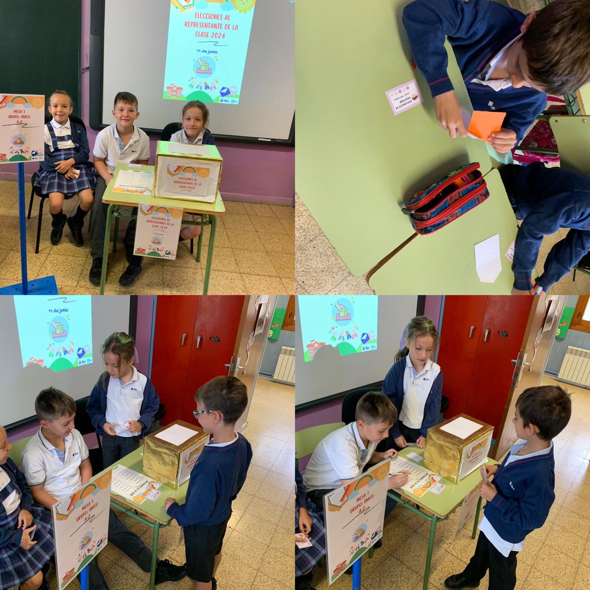 feclcz's tweet photo. Tras la celebración de las elecciones europeas 🤗👏🗳️, hoy la clase de #2Primaria se ha transformado en un colegio electoral para finalizar el proyecto sobre la elección del representante de clase en CCSS, conociendo así las fases de un proceso electoral
@colegiosfec https://t.co/lAGmm32UgF
