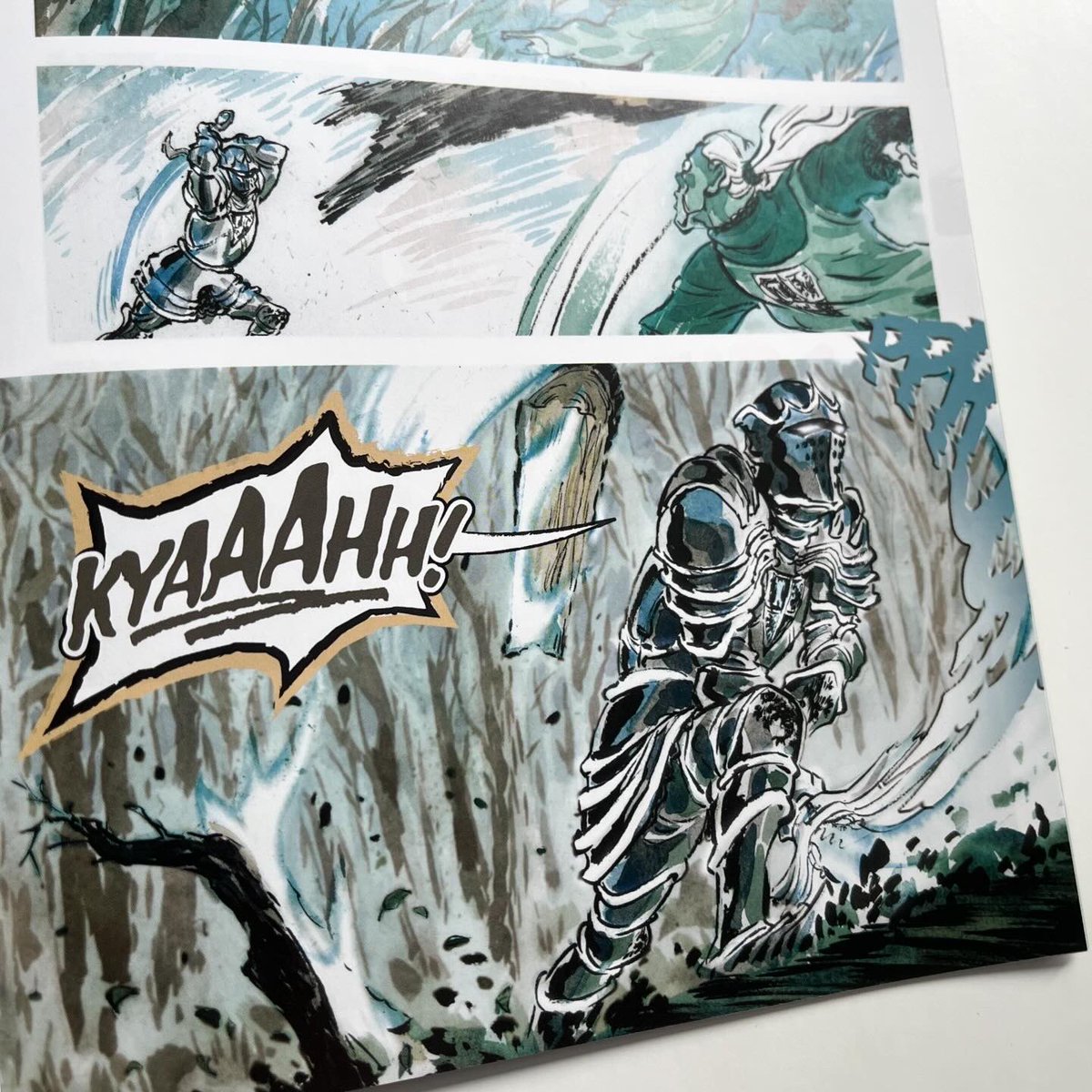 TheMikeSchwartz's tweet photo. This is a reminder that ARMORED 2 hits comic shops June 26th from @clover_press!

If you liked issue 1, make sure you ask your shop to pre-order 2. 1 completely sold out at Diamond, so don’t miss your chance to grab a copy. 

Thanks to everyone who took a chance on issue 1! 🙏 https://t.co/YPsSoByTDV