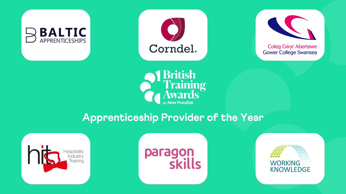 Congratulations to the 'Apprenticeship Provider of the Year' Finalists! 👏

Winners revealed June 19th in London 🏆

#Training #Awards #Learning #Development