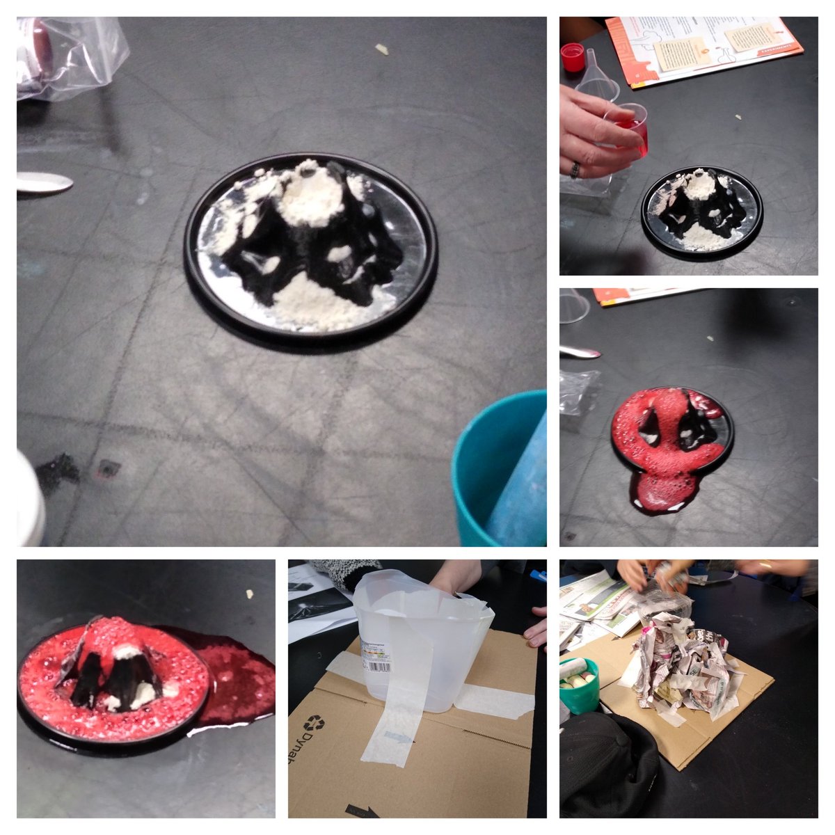 Today we've been learning about volcanoes in preparation to make our own erupting volcano 🌋. Thank you Mr Frost for all your help.