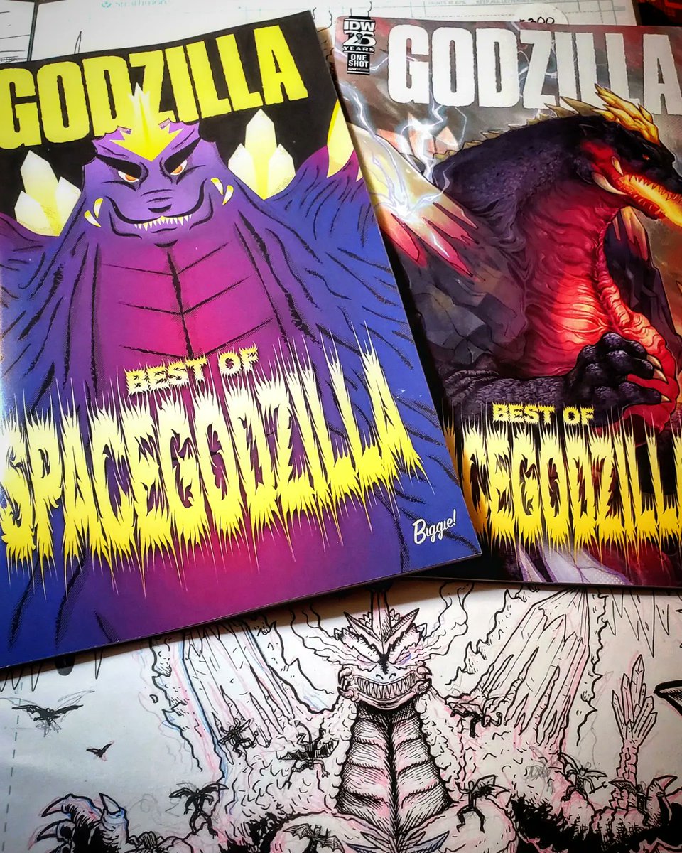 bustermoody's tweet photo. Hey Godzilla (&amp; SpaceGodzilla fans)! Tomorrow the Best of SpaceGodzilla one-shot from @idwpublishing is out! It collects, among other 🔥 stories, the issue of Godzilla in Hell (#3) I did the art for. Check it out!!!

#Godzilla #SpaceGodzilla #idwcomics #godzillainhell https://t.co/LCmQ6esHmv
