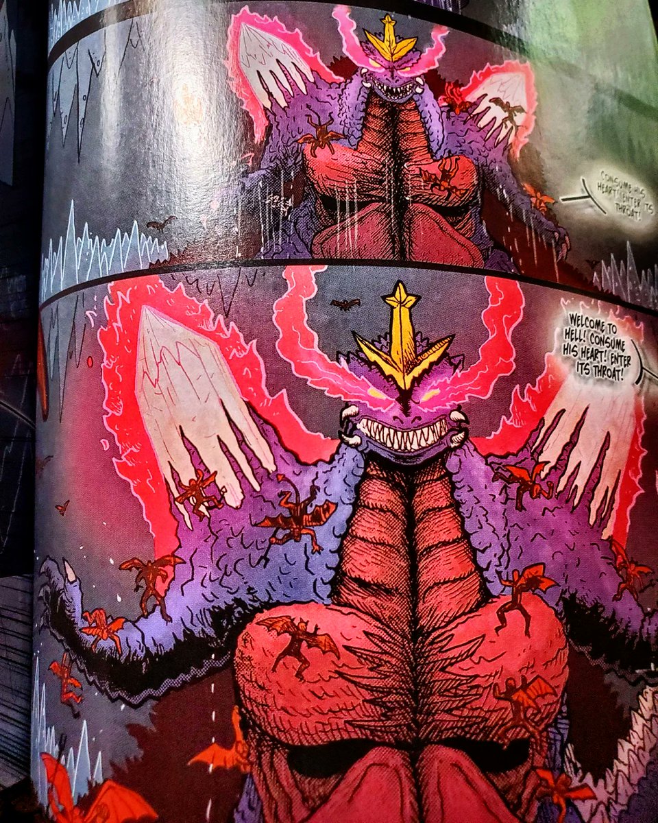 bustermoody's tweet photo. Hey Godzilla (&amp; SpaceGodzilla fans)! Tomorrow the Best of SpaceGodzilla one-shot from @idwpublishing is out! It collects, among other 🔥 stories, the issue of Godzilla in Hell (#3) I did the art for. Check it out!!!

#Godzilla #SpaceGodzilla #idwcomics #godzillainhell https://t.co/LCmQ6esHmv
