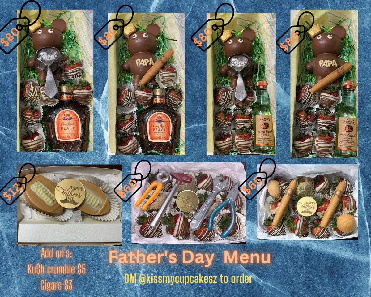 Father’s Day is coming up, don’t forget your father, daddy, baby daddies, step fathers, any father figure in your life they deserve to be spoiled as well 🤎