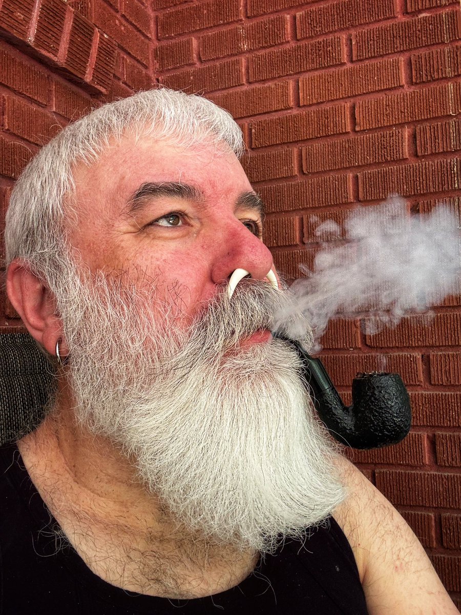 animbear's tweet image. Smoke break. That makes it sound like it’s a daily thing. It’s not. Just needed a distraction from packing.