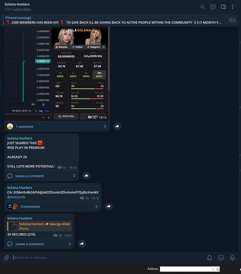 joinphantom's tweet photo. The community is coming together strong here.

Solana Hunter's really building smth

3 W's 1 L Today

$WOLF - 8x
$SCOOT - 17x
$SOLANA - 3x ( AND STILL COOKIN)

We aren't just building a trading signals/call channel here.
We are working towards giving others the dream of passive income and financial freedom.