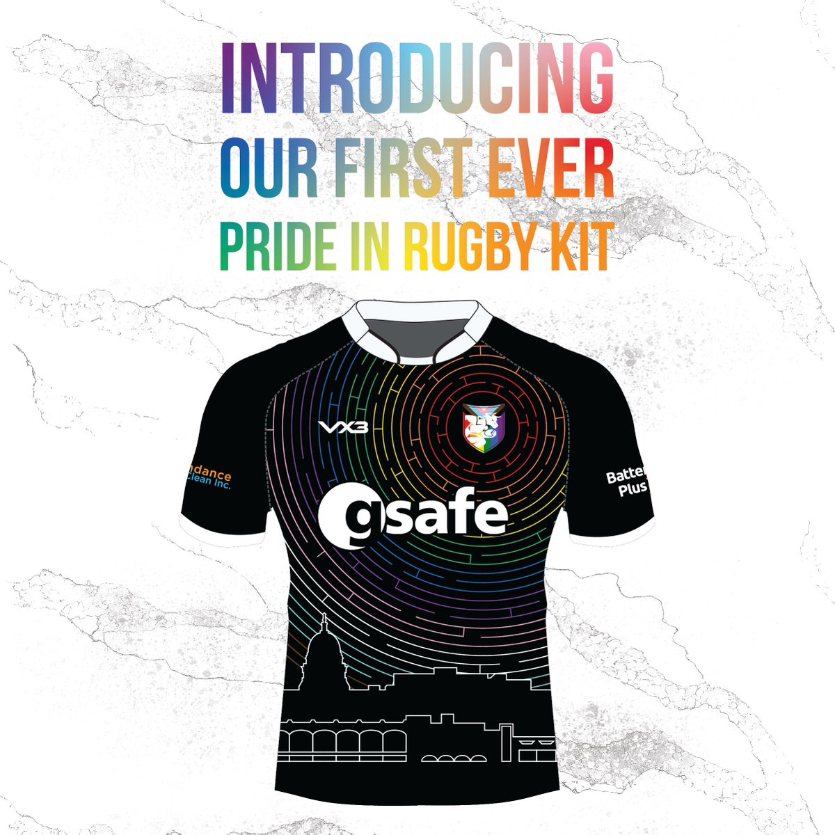 madisonminotaur's tweet photo. 🌈🏉 Pre-order our first ever Pride in Rugby Kit! All profits go to @gsafewi . Pre-order by June 30th; shipments in August (barring unforeseen delays). 
🔗https://t.co/av7CRfxwAd https://t.co/GPJMNJi4fe