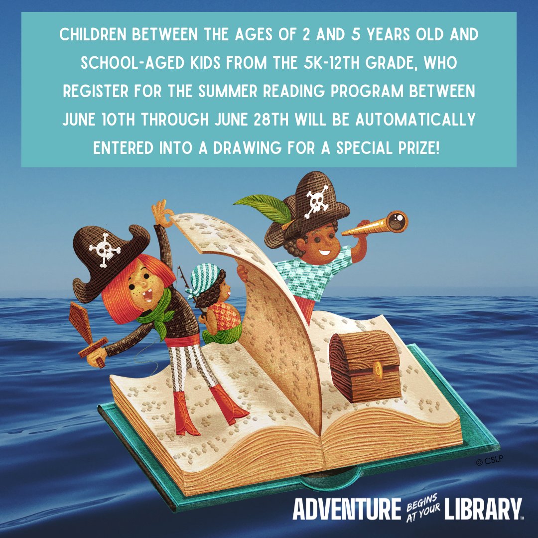 Need another reason to register for Summer Reading? Look no further!  

Visit any location in the Florence County Library System to register or sign up online at   florencelibrary.beanstack.org/reader365