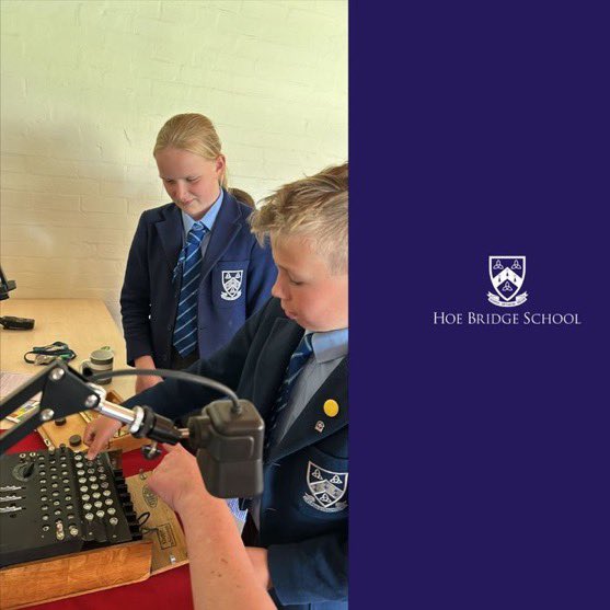 HoeBridgeSchool's tweet image. The Year 6 children enjoyed a great day out yesterday at Bletchley Park. The day was a success and the children threw themselves into the code-breaking. 👩💻 It was especially significant due to the 80th anniversary of D-Day. 
#HoeBridgeSchool #hbshappiness #CodeBreaking