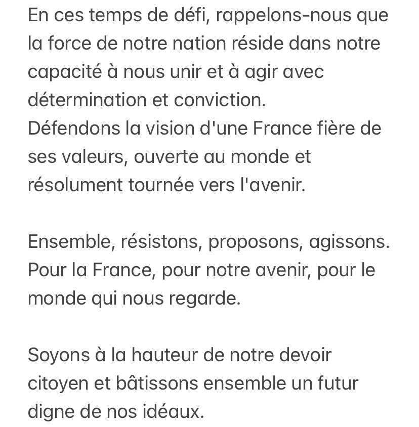 Am_Mcko's tweet photo. La situation de notre pays, nous appelle à prendre nos responsabilités comme jamais auparavant. Aujourd'hui, les extrêmes sont aux portes du pouvoir, menaçant de remettre en question les valeurs fondamentales de notre République.
Ensemble, résistons, proposons, agissons. https://t.co/bpQHDHGUZH