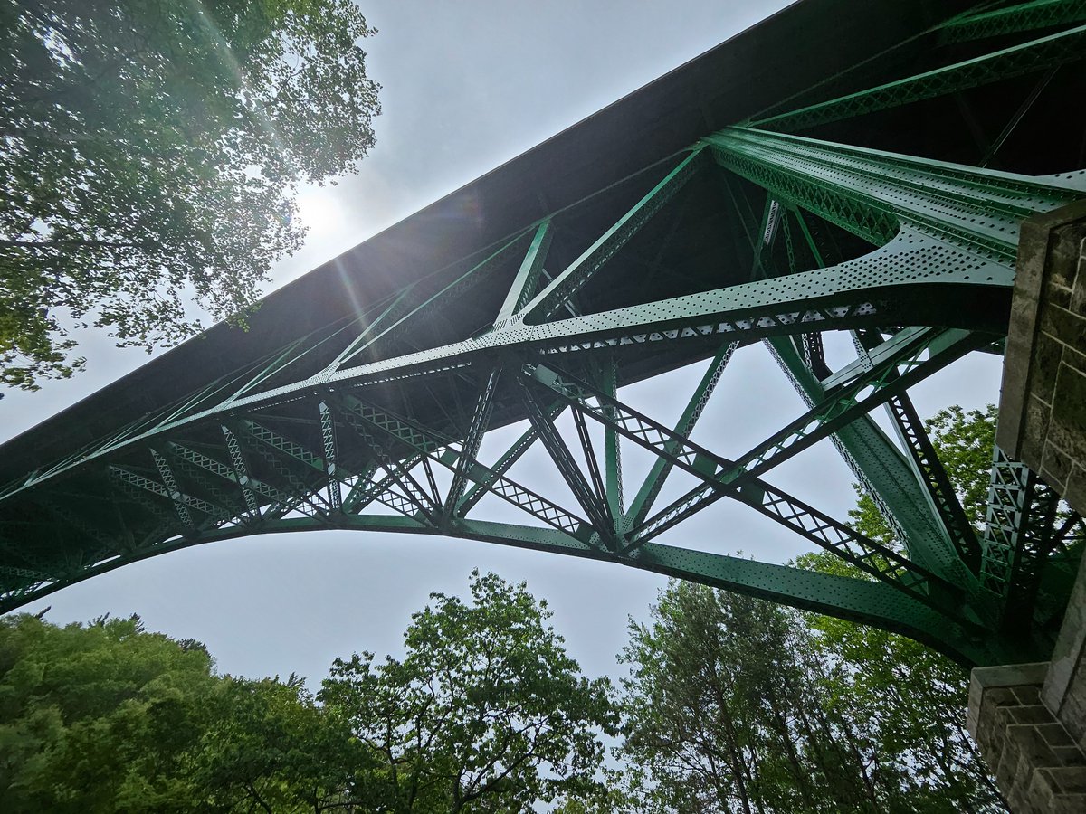 SBRITE_Center's tweet photo. The #SBRITE research team just completed instrumentation of the iconic Cut River #bridge! Monitoring and determining the #fatigue life is crucial for ensuring safety and longevity. Proud to support @MichiganDOT in maintaining one of its bridges. @PurdueEngineers @PurdueCCE https://t.co/S1DGxExcZc