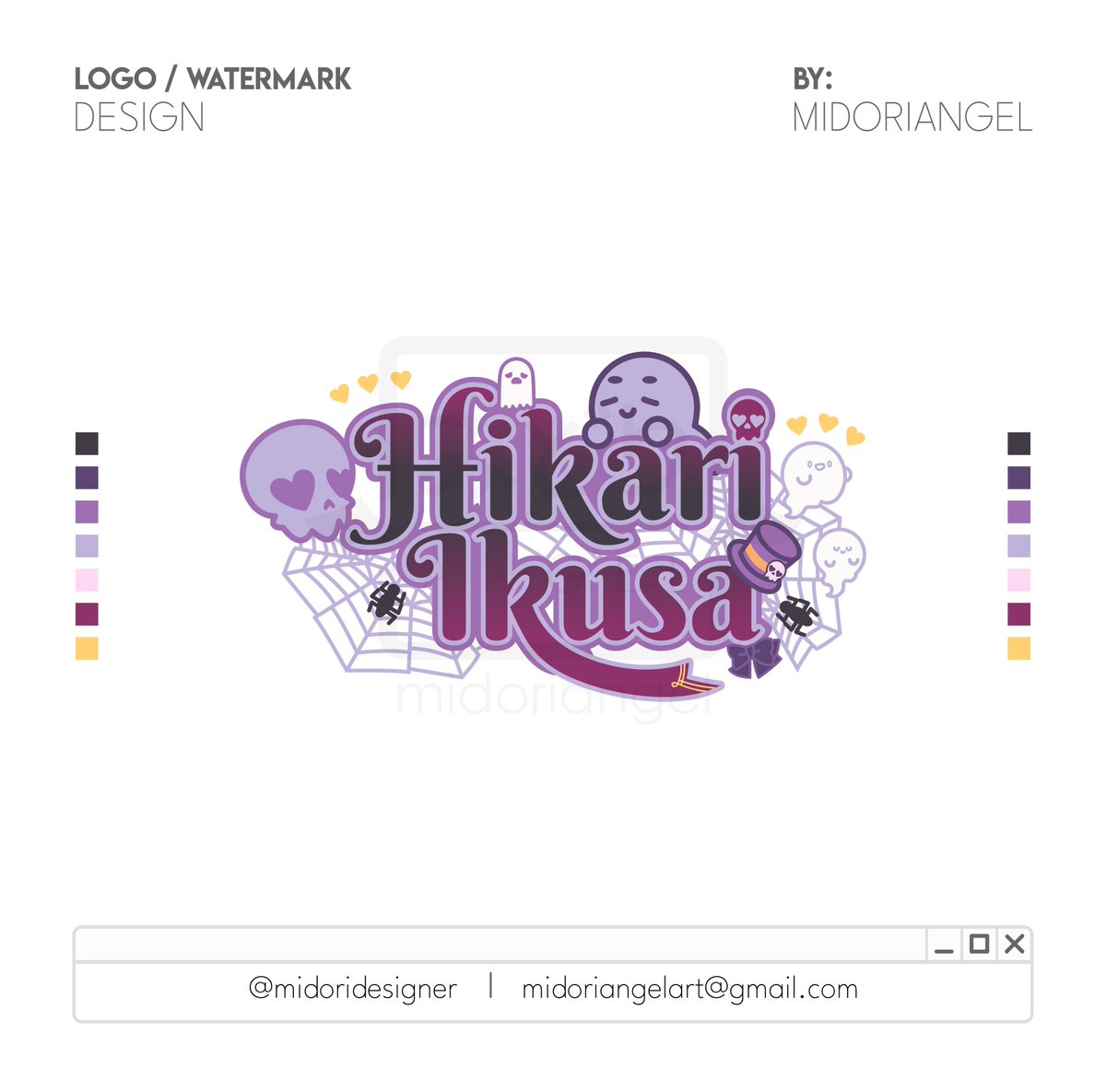 👻【 LOGO DESIGN 】👻
🕸  》Logo for : <a href="/HikariIkusa/">👻COVER OUT ON YT👻Hikari Ikusa👻 V-MYSTIC🔮 👻</a> 💜
I really love her ghost idol theme! I enjoyed design this~
📌 》 DM me for more info!
#Logo #commissionsopen #VTuberAssets #Vtuber素材 #VtuberDebut #VtuberES