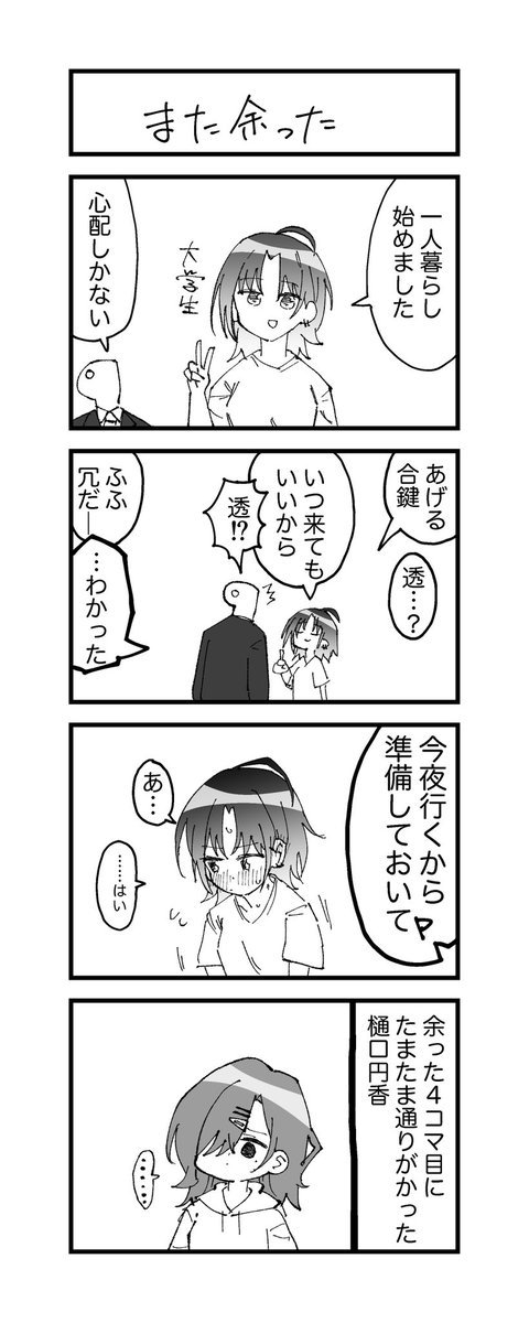 透の4コマシリーズがちょうど(ちょうど?)3つある
絵柄変わっててすき 
