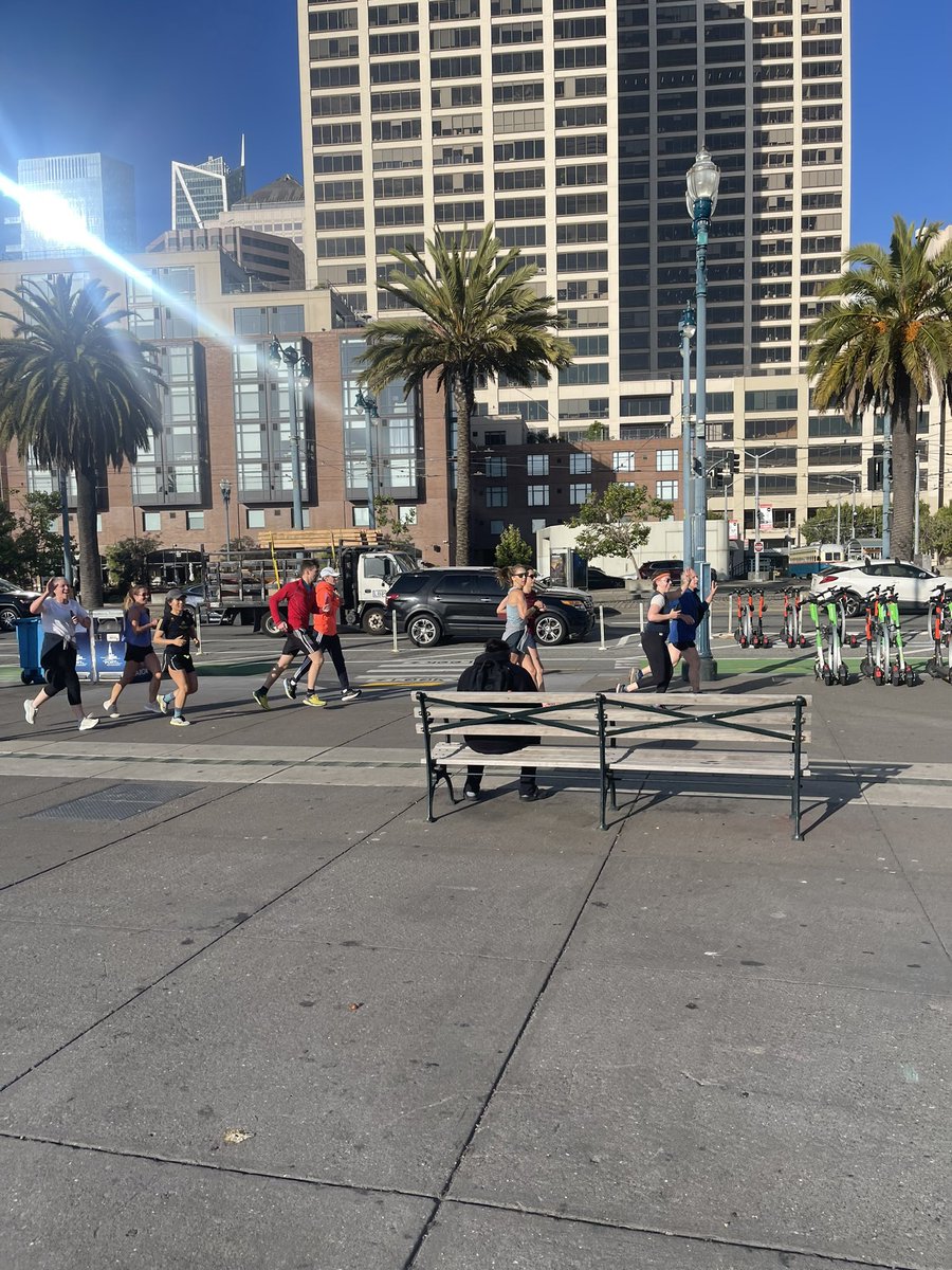 The <a href="/NNSFunRun/">NNS Fun Run</a> is now the Fun Run AND City Walk 😊 great weather for a beautiful walk to the Ferry Building for a meet up with the runners #NNS2024 til next year! 
#brainhealth #sanfransisco