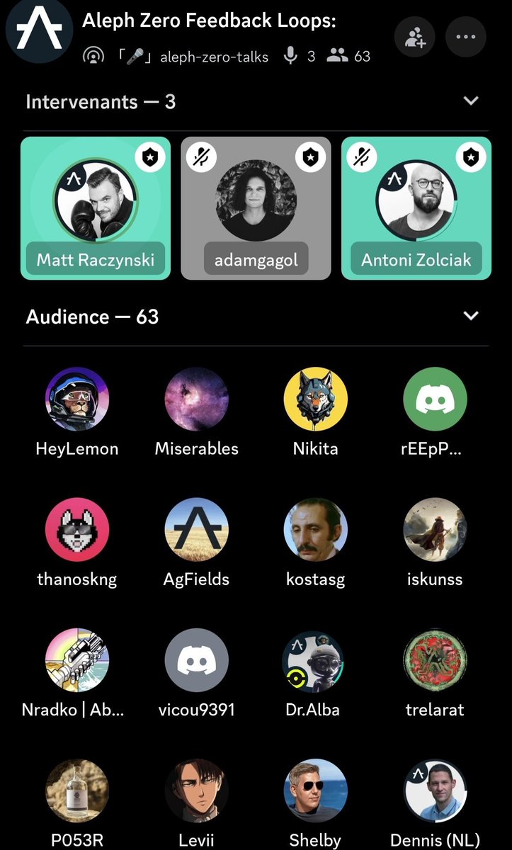 DrAlba1990's tweet photo. Absolutely thrilled to join this @Aleph__Zero AMA with the amazing community and ambassadors, and getting a lot of insights from team! 🚀🔥 #AMA #Community #TeamFeedback #Marmosetclub #AZERO $AZERO #ALEPHORIA https://t.co/E3S1EUT6XP