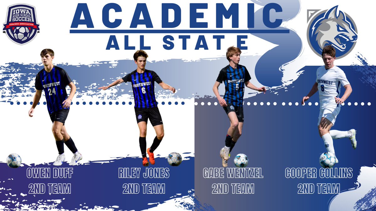 NW_BoysSoccer's tweet photo. Congratulations to the six players earning Academic All State honors as awarded by the @IAHSSCA! https://t.co/cWuTwzU2wX