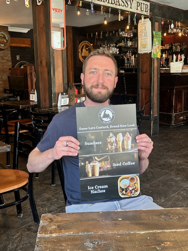 We are very excited to launch our new Lars Custard Cone products! ☀️ 

• Icecream Nachos
• Sundaes 🍨 
• Iced Coffees 

Get down, enjoy the beautiful deck and try out our new products! 🍻