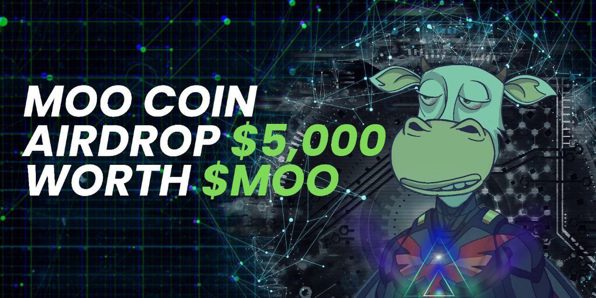 AirdropUltemate's tweet photo. New airdrop: Moo Coin
Reward: $5000 in $MOO
Distribution : 31st July

🔗Airdrop Link: https://t.co/N3zCTAYQ8T

-Complete all tasks of the airdrop
-Submit your Solana Wallet Address
-For 80 Random Lucky Peoples

-Top 5 Referral will get $200 in $MOO Tokens Each

Done

#MooCoin https://t.co/MQD2itWeEl