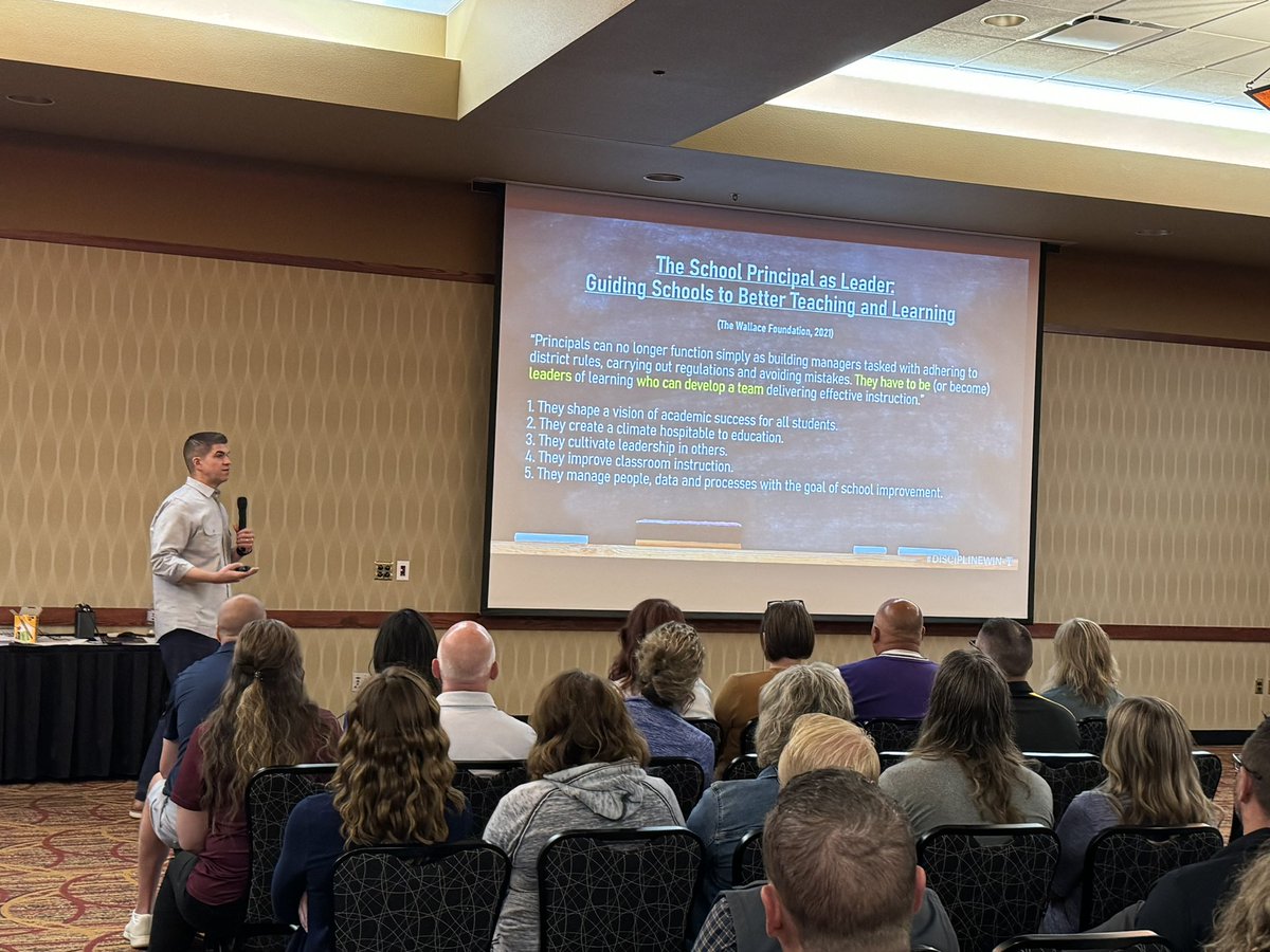 It was our pleasure to hear from our keynote speaker Dr. Andy Jacks this morning, author of Discipline Win. #sdaesp