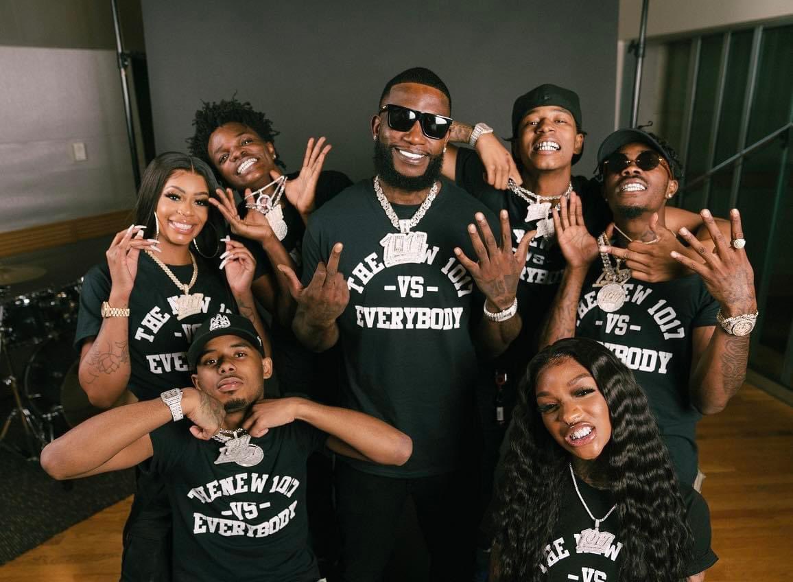 babyibeenajoint's tweet photo. Status on all 6 of Gucci Mane's 'New 1017' artists:

* Pooh Shiesty - serving 8 years
* Big Scarr - passed away
* Enchanting - on life support A
* Foogiano - serving 5 years
* Hotboy Wes - serving 15 years
* K Shiday - dropped by label
* Roboy - dropped by label
* Hoodrich Pablo Juan is also facing RICO charges