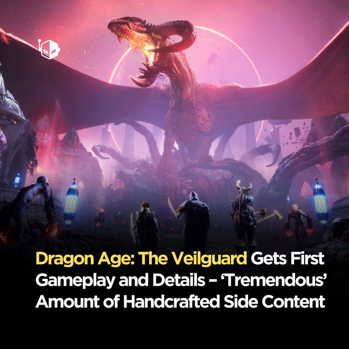 wccftech's tweet photo. BioWare has revealed the first gameplay and details for Dragon Age: The Veilguard, showcasing a rich storyline, diverse biomes, and handcrafted side content. 

The game is set to release in Fall 2024 on PC, PlayStation 5, and Xbox Series S|X. https://t.co/Kl4rE23x9e
