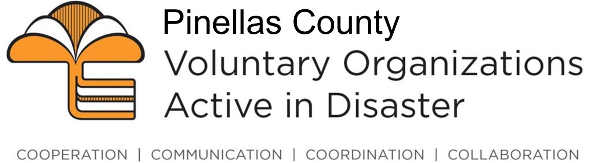 "We're here during blue skies and gray!" Based on the principles of communication, coordination, collaboration, and cooperation, our county’s VOAD represents more than 100 faith and community-based organizations. We're thankful for collaboration of ALL oranizations! <a href="/PinellasGov/">Pinellas County</a>