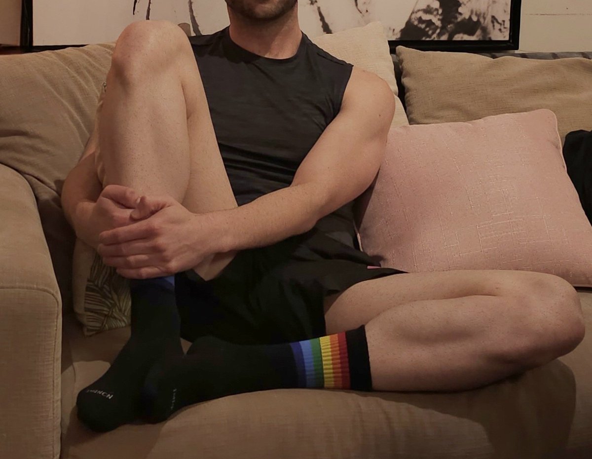 thathotjordan's tweet photo. Cute rainbow socks 🌈 https://t.co/QPjaSNryCo
