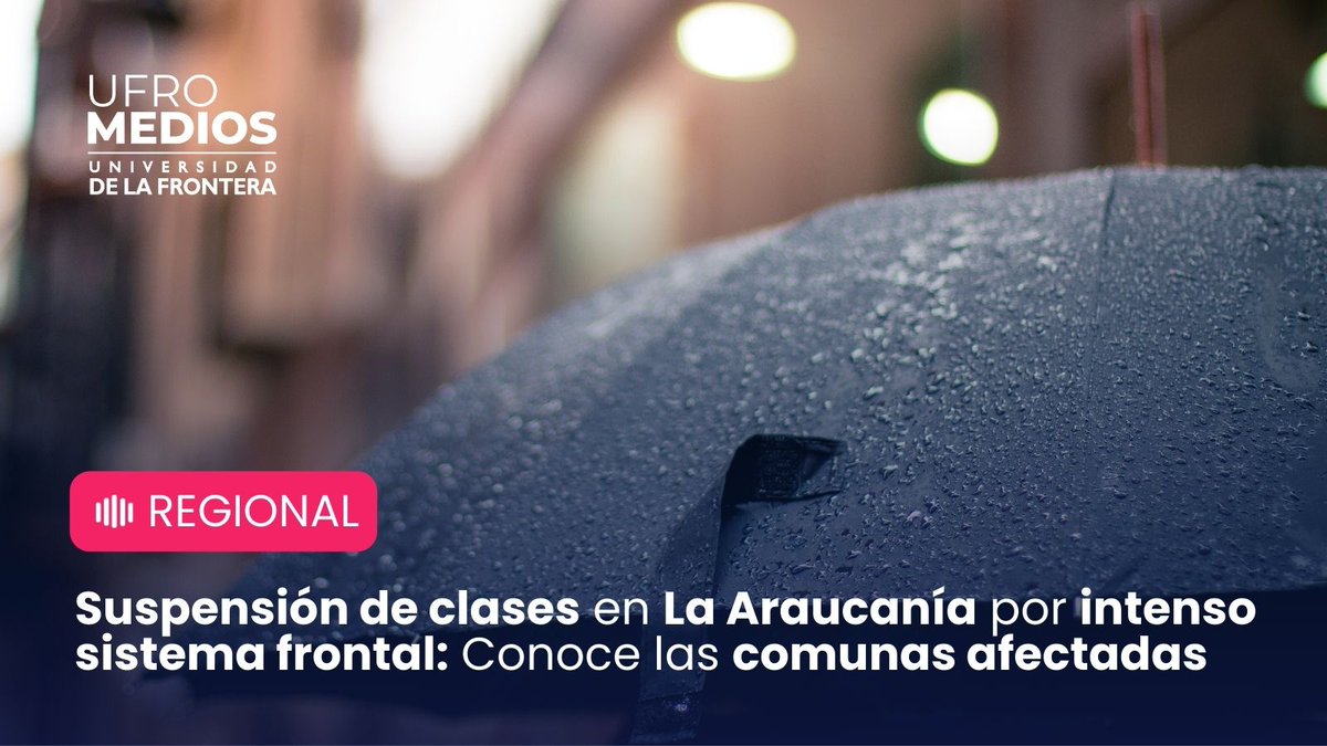 🌧Debido a las intensas lluvias que afectan a la región, se ha informado la suspensión de clases en varios establecimientos educacionales.

📍Entre ellos estan los establecimientos de Renaico, Collipulli, Victoria, Pitrufquén, Temuco y Angol.

#Temporal #Temuco #Educación